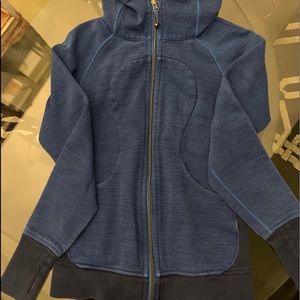 Blue lulu scuba hoodie